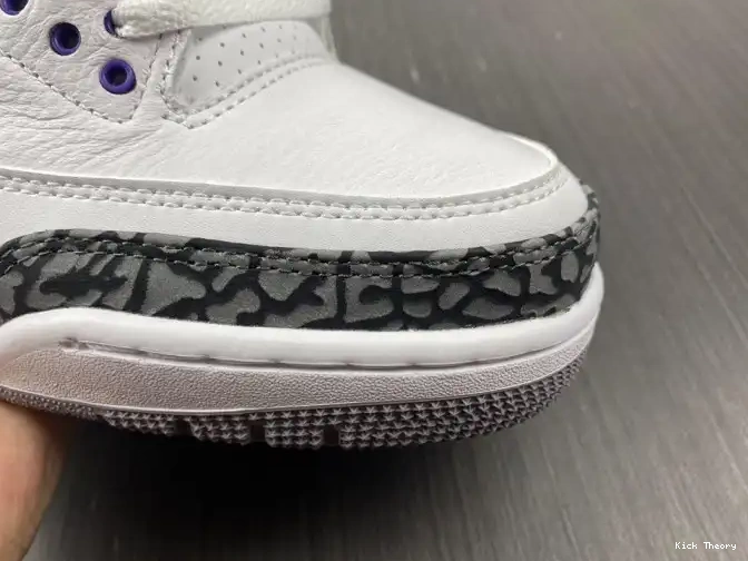 Kicktheory 'Dark Retro 3 Jordan Iris' Air CT8532-105 0624